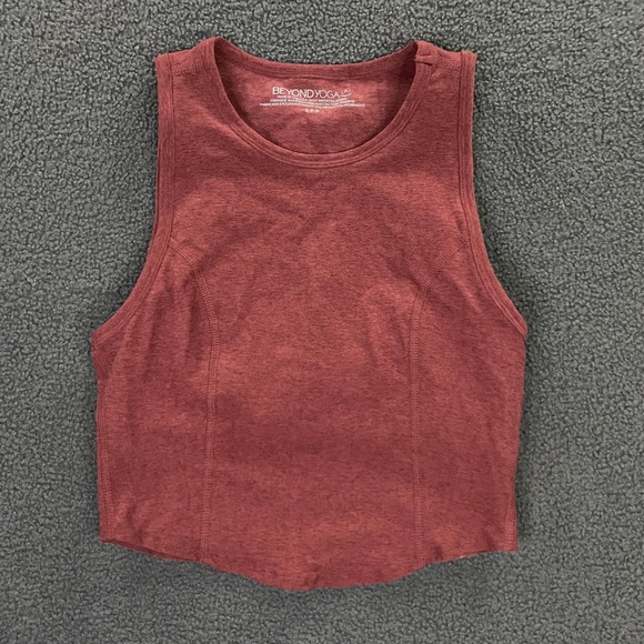 Beyond Yoga Tops - Beyond Yoga Beyond Yoga Motivate Spacedye Cropped Tank size Small Red Pink Top
